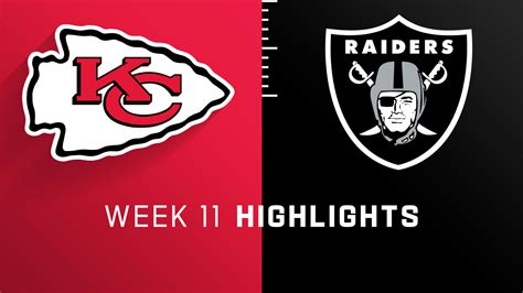 Kansas City Chiefs vs. Las Vegas Raiders highlights | Week 11