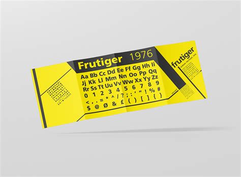 Frutiger Font Family - Leaflet Design on Behance