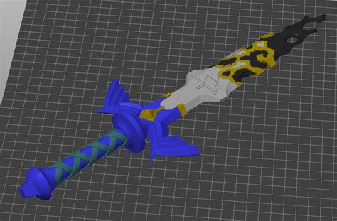 Corrupted Legend of Zelda Master Sword (TOTK) (Full Scale) by Tyler | Download free STL model ...