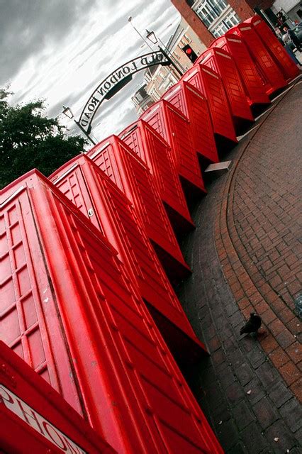 London - Falling phone boxes - London | London - falling pho… | Flickr