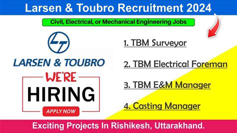 Larsen & Toubro Recruitment 2024 | Hiring for Multiple Positions in ...