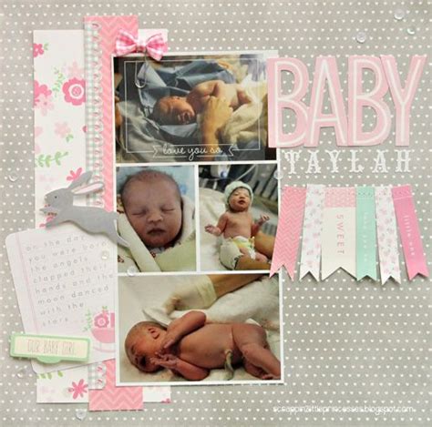 Baby Girl Scrapbook Layout Created By @Scrappin' 2LittlePrincesses ...