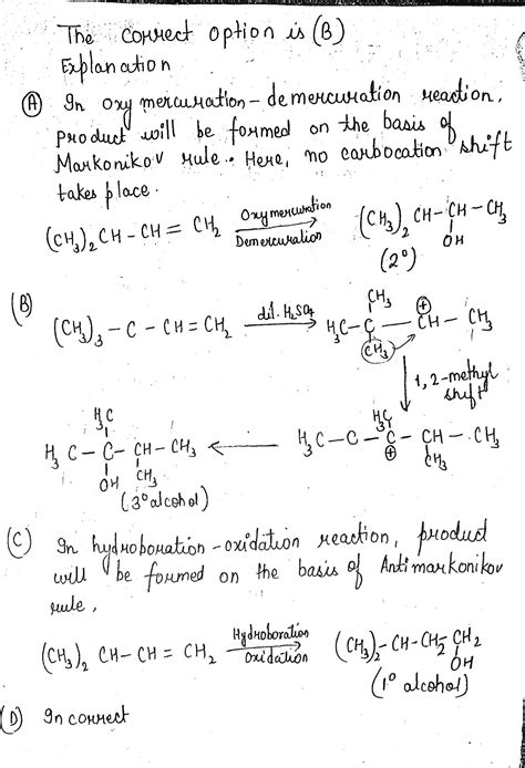 Tertiary alcohol is obtained as major product in?