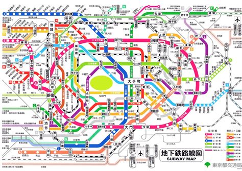 Tokyo map | Train map, Tokyo subway, Tokyo japan travel