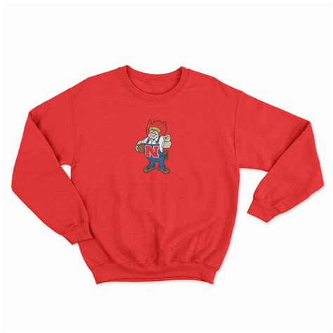 Herbie Husker Nebraska Cornhuskers Mascot Logo Sweatshirt