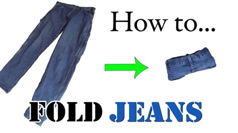 Army Packing Hack: How to Fold Jeans for Travel - Compact, Efficient ...