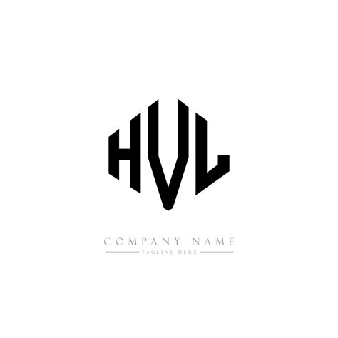 HVL letter logo design with polygon shape. HVL polygon and cube shape logo design. HVL hexagon ...