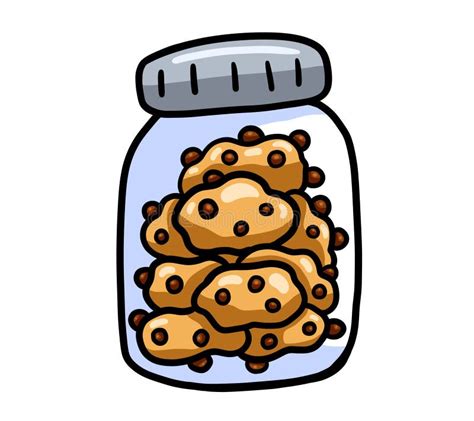 Chocolate Chip Cookie Jar Clipart