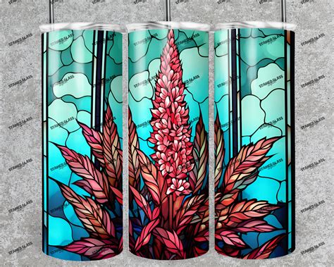 ASTILBE Stained Glass Sublimation Png Floral Stained Glass - Etsy