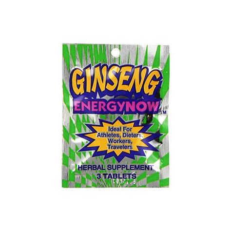 Energy Now Ginseng Herbal Supplement - 36 Packs