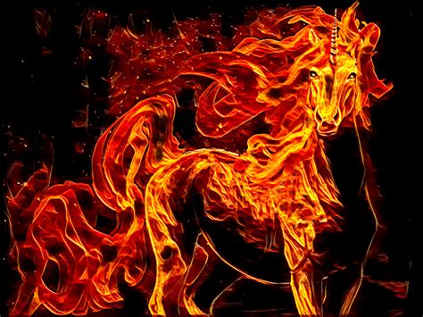 Fire Unicorn Wallpapers