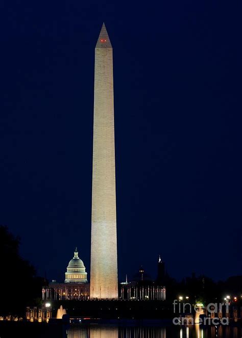 Washington Monument At Night Photograph by Nick Zelinsky