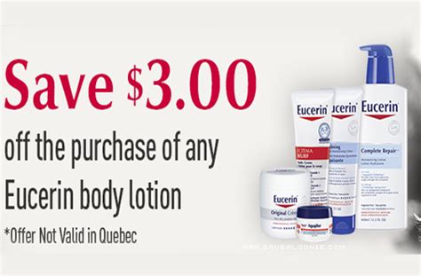 Eucerin Body Lotion Coupon — Deals from SaveaLoonie!