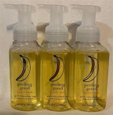 BATH & BODY WORKS PEELING GOOD BANANA COLADA FOAMING HAND SOAP 8.75 OZ NEW X3 | eBay