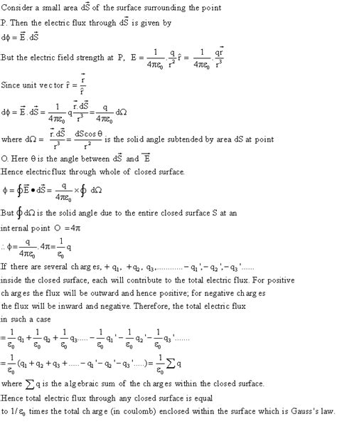 state and prove gauss theorem in electrostatics 919ofoeoo -Physics - TopperLearning.com