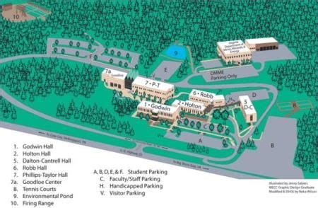 Mountain Empire Community College's map of the campus. This is really helpful on the first day ...