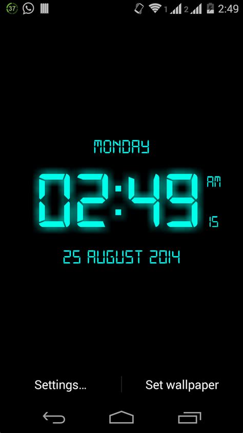 LED Digital Clock Live Wallpaper - App on Amazon Appstore