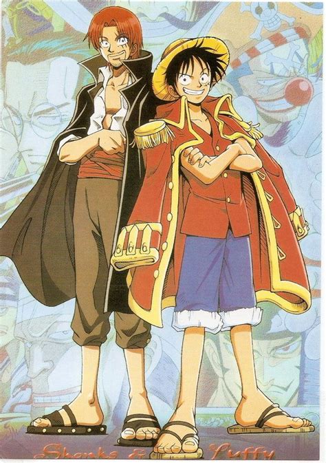 Shanks and Luffy postcard by KoyasuNaoki on deviantART | One piece, One ...