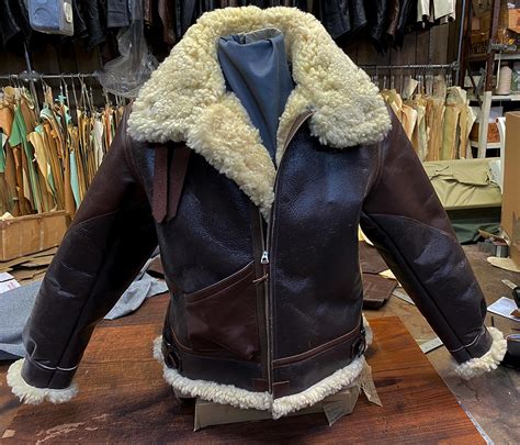 B-3 Sheepskin Leather Flight Jacket Motorcycle Clothing