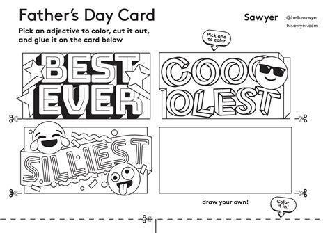 Free printable Father's Day cards | Sawyer Blog