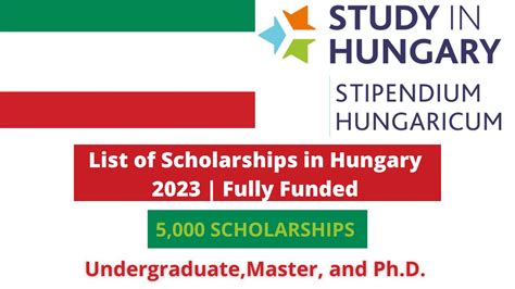 List of Scholarships in Hungary 2023-2024 | Fully Funded