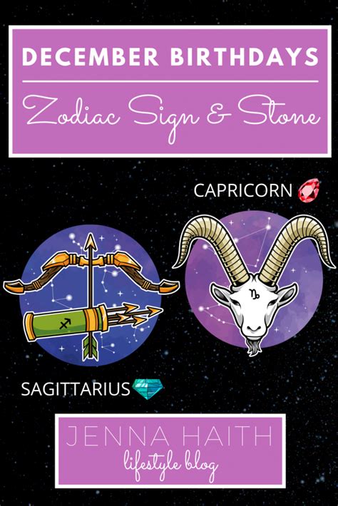 December Birthdays: Zodiac Sign and Stone | December zodiac sign ...