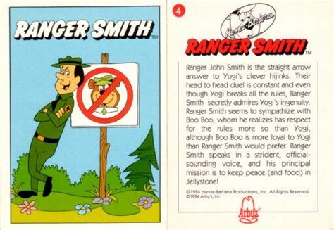 Ranger Smith "That Yogi Bear; he's always in my hair!" Classic Cartoon ...