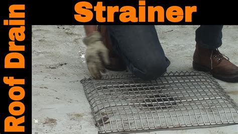 The perfect strainer for flat roof drains - YouTube