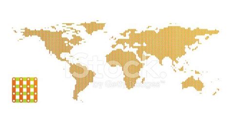 World Map - Pattern Design 7 Clipart Image