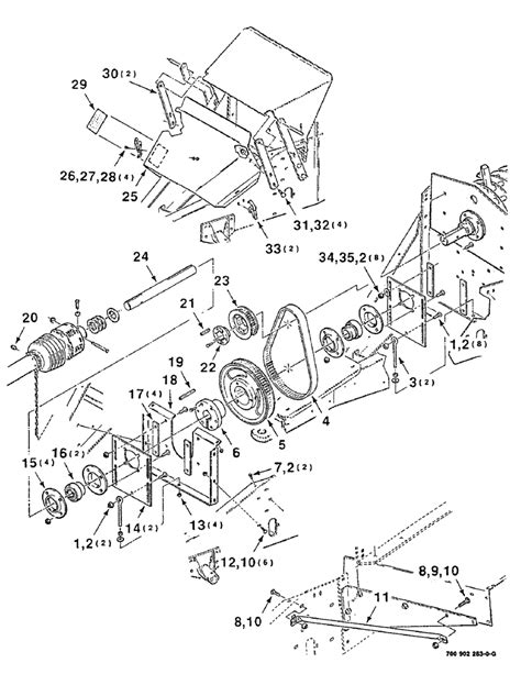 (8610) - CASE IH BALE PROCESSOR (1/86-12/00) (9-10) - BELT DRIVE SPEED UP KIT, SERIAL NUMBER ...