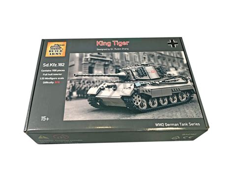 WW2 King Tiger (Tiger II) Lego compatible building kit