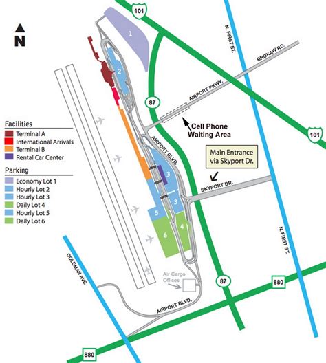 Airport Parking Map - san-jose-airport-parking-map.jpg