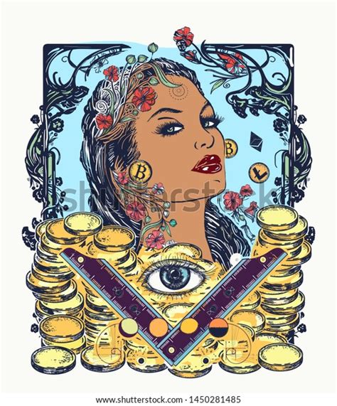 Greed Seven Deadly Sins Tattoo Tshirt Stock Vector (Royalty Free) 1450281485 | Shutterstock