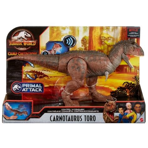 Mattel Jurassic World Camp Cretaceous Control 'N Conquer Carnotaurus ...