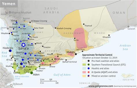 Yemen Control Map & Report - October 2019 - Political Geography Now