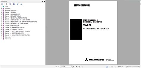 Mitsubishi Diesel Engine S4S Service Manual | Auto Repair Manual Forum ...