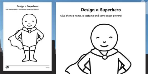 Create Your Own Superhero Activity Sheet | Twinkl - Twinkl