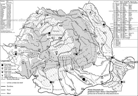 Harti geografie pentru Bac - Bacalaureat