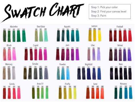 Pulp Riot Hair Color Chart