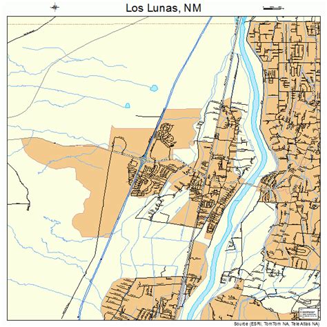 Los Lunas New Mexico Map - Topographic Map World