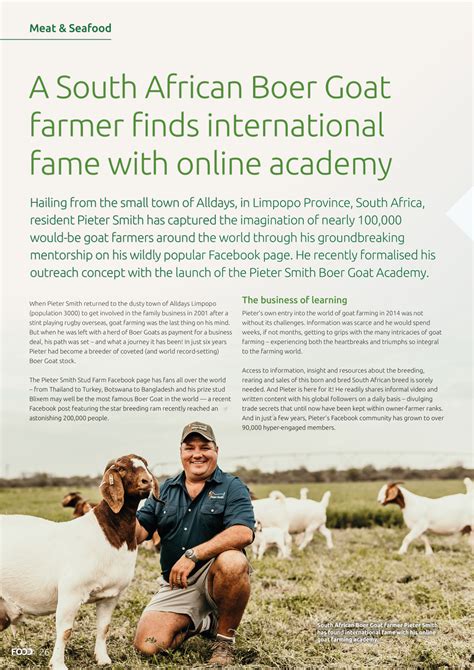 A South African Boer Goat farmer finds international fame with online ...