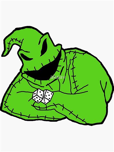 "the oogie boogie man" Sticker for Sale by aksav | Redbubble