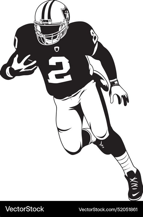 Field force iconic black logo design of nfl Vector Image