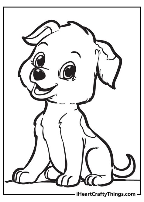 Cute Puppies Coloring Pages