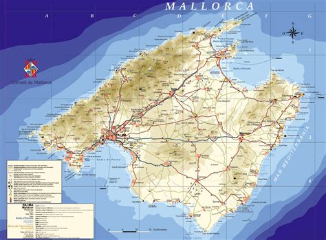 Carte interactive de l'île de Majorque aux Baléares