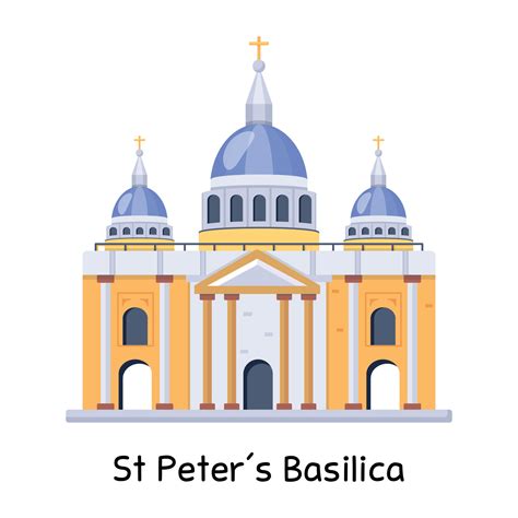 Basílica de San Pedro 18811483 Vector en Vecteezy