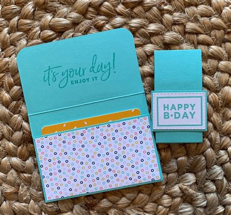 Happy Birthday Gift Card Holder Stampin Up Birthday Gift. - Etsy