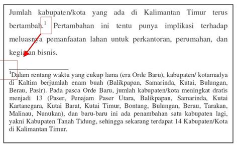 Cara Menulis Footnote dari Jurnal Dilengkapi Contohnya