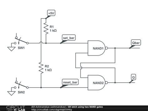 Sr Latch Circuit Diagram - Circuit Diagram