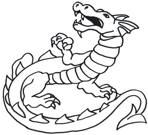 Simple Chinese Dragon Outline - ClipArt Best